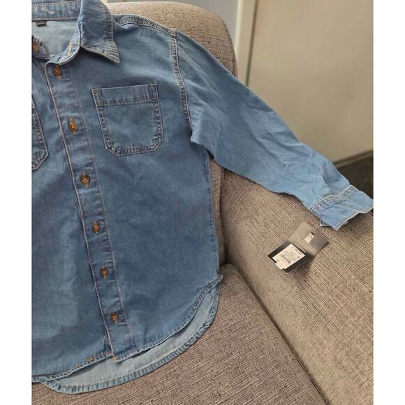 Art Class Kids Denim Button-Up Shirt – Size Large (10/12) - Picture 2 of 6